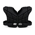 Cloud Cover soft shell shoulder pads, front view, black